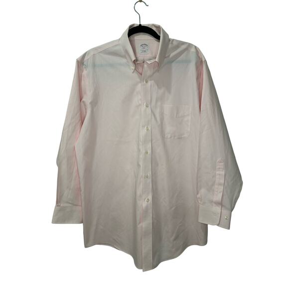 Brooks Brothers Pink Men’s Cotton Button Down Dress Shirt Size 16.5 - Picture 1 of 3